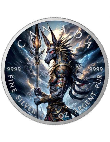 ANUBIS 1 Oz Moneda de Plata 5$ Canadá 2025 - Coins & More - Canada