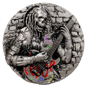 PEACE AND LOVE Rebelión Urbana Moneda de Plata de 2 Oz 2000 Francos Camerún 2025 - Coins & More - Camerún