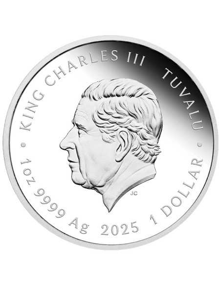 Moneta d'argento da 1 Oz JIMMY HENDRIX 1$ Tuvalu 2025 - Coins & More - Tuvalu