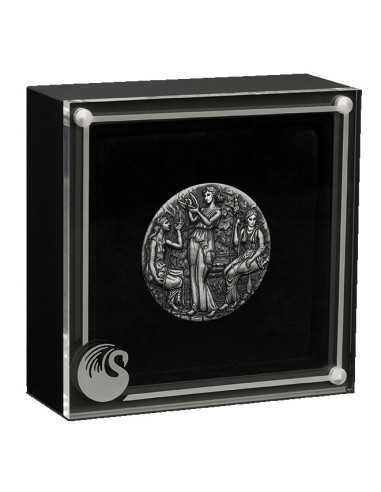 THE MOIRAI Fate Moneda de Plata de 2 Oz 2$ Tuvalu 2025 - Coins & More - Tuvalu