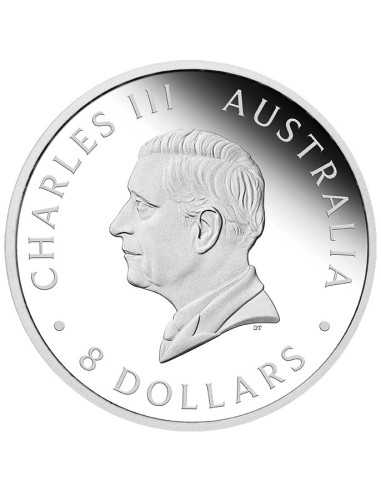 AUSTRALIAN KOOKABURRA 5 Oz Moneta d'argento incusa ad alto rilievo 8$ Australia 2025 - Coins & More - Australia