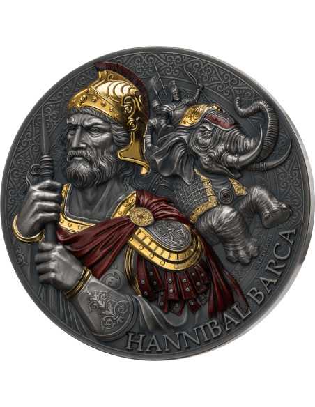 HANNIBAL Grandes Comandantes 5 Oz Moneda de Plata 5000 Francos Camerún 2025 - Coins & More - Camerún
