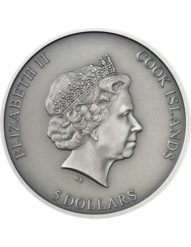 LA CIÉNEGA Meteorite Impacts 1 Oz Silver Coin 5$ Cook Islands 2021