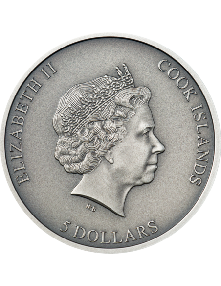 LA CIÉNEGA Meteorite Impacts 1 Oz Silver Coin 5$ Cook Islands 2021