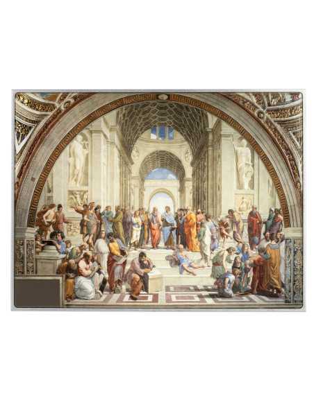 L'ÉCOLE D'ATHÈNES par Raphaël Pièce de 2,5 oz en argent et 120 g en cuivre 10000 francs Tchad 2024 - Coins & More - Tchad