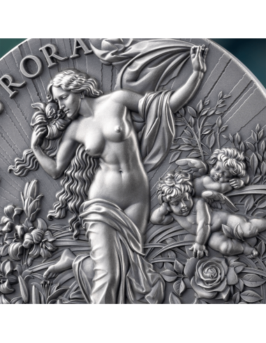 AURORA Celestial Beauty 2 Oz Silver Coin 2000 Francs Cameroon 2025 - Coins & More - Cameroun