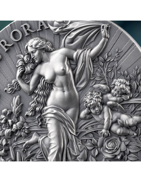 AURORA Celestial Beauty 2 Oz Silver Coin 2000 Francs Cameroon 2025 - Coins & More - Cameroun