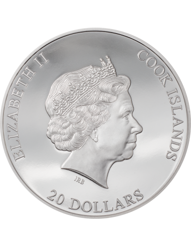 SILVER BURST 3 Oz Silver Coin 20$ Cook Islands 2021 - Coins & More - Scienza e Astronomia