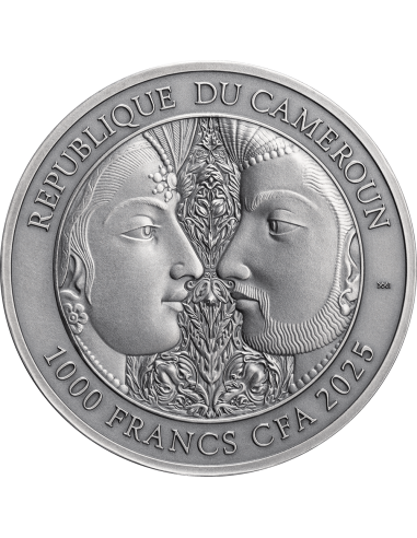 KAMA SUTRA II Momente der Liebe Kamasutra 1 Oz Silbermünze 1000 Francs Kamerun 2025 - Coins & More - Kamerun