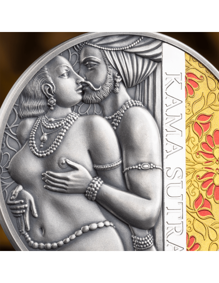 KAMA SUTRA II Momente der Liebe Kamasutra 1 Oz Silbermünze 1000 Francs Kamerun 2025 - Coins & More - Kamerun