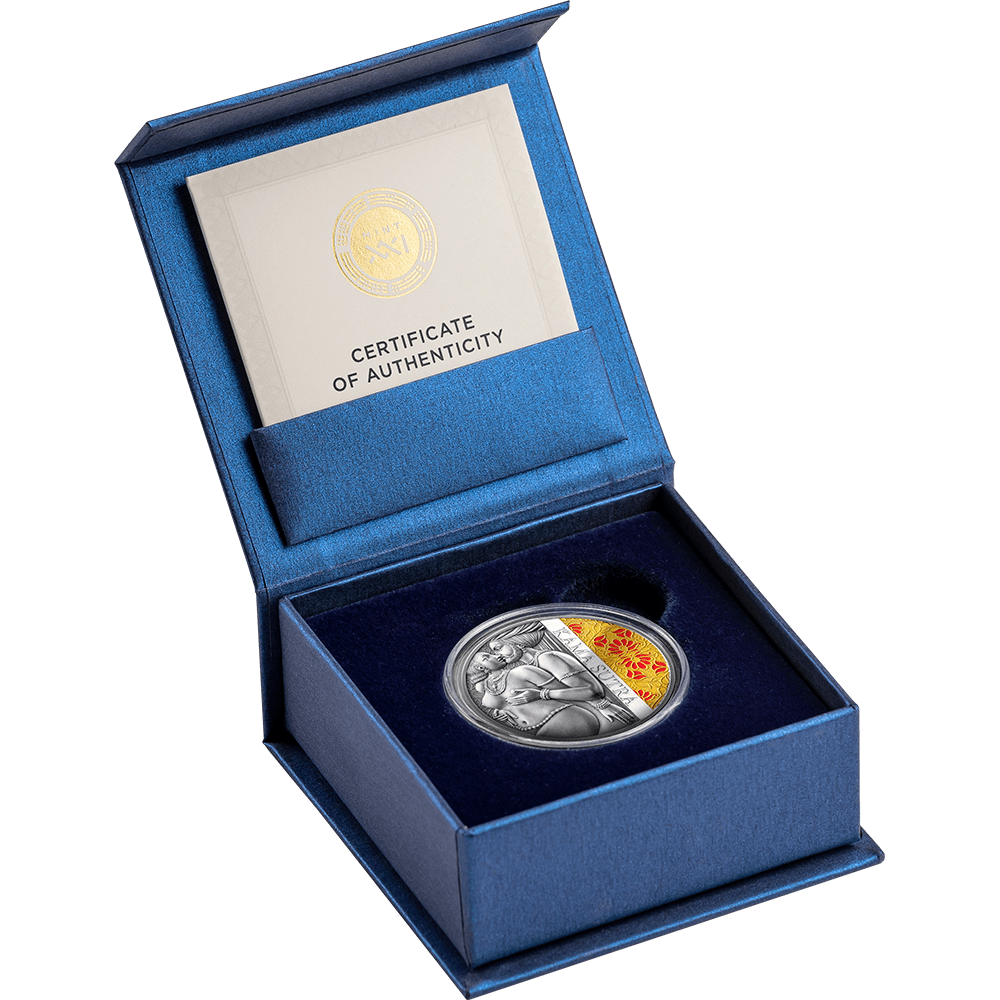 激レア/カメルーン/Kama Sutra II Moments of Love KAMA SUTRA II Moments of Love Kamasutra 1 Oz Silver Coin 1000 Franc