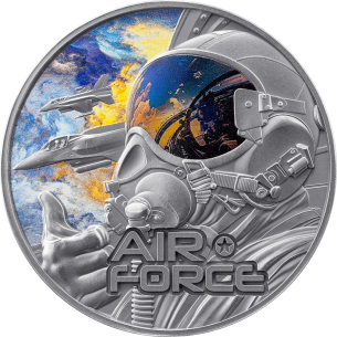 AIR FORCE Guardiani della Libertà Moneta d'Argento da 2 Oz 2000 Franchi Camerun 2025 - Coins & More - Camerun