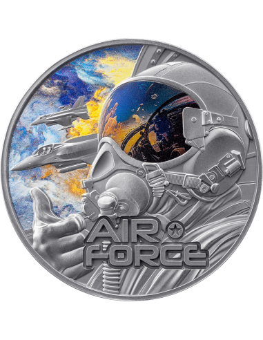 AIR FORCE Guardianes de la Libertad 2 Oz Moneda de Plata 2000 Francos Camerún 2025 - Coins & More - Camerún