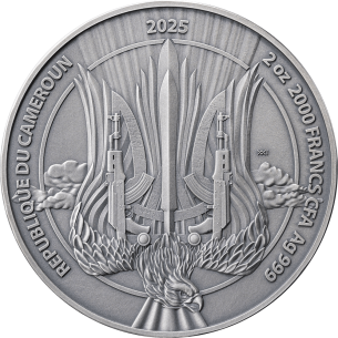 AIR FORCE Guardiani della Libertà Moneta d'Argento da 2 Oz 2000 Franchi Camerun 2025 - Coins & More - Camerun 2