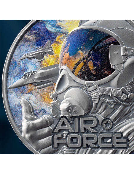 AIR FORCE Guardianes de la Libertad 2 Oz Moneda de Plata 2000 Francos Camerún 2025 - Coins & More - Camerún