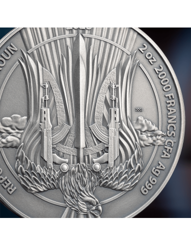 AIR FORCE Guardianes de la Libertad 2 Oz Moneda de Plata 2000 Francos Camerún 2025 - Coins & More - Camerún