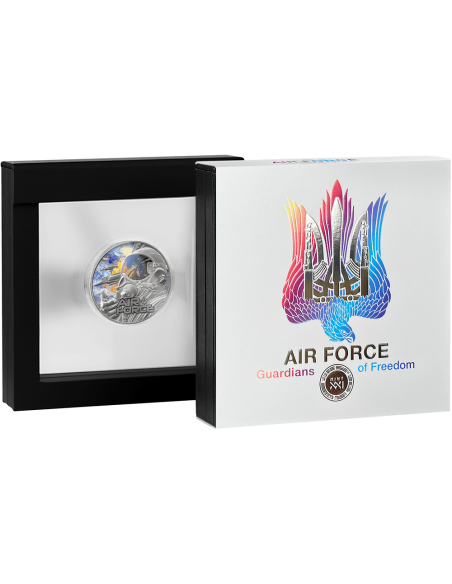 AIR FORCE Guardians of Freedom 2 Oz Silbermünze 2000 Francs Kamerun 2025 - Coins & More - Kamerun