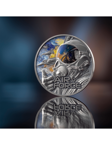 AIR FORCE Guardiani della Libertà Moneta d'Argento da 2 Oz 2000 Franchi Camerun 2025 - Coins & More - Camerun