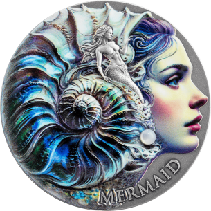 MERMAID Nature Spirits Moneda de Plata de 2 Oz 2000 Francos Camerún 2025 - Coins & More - Próximamente