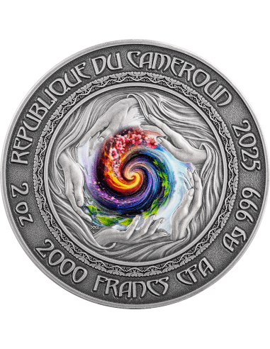 MERMAID Nature Spirits Moneda de Plata de 2 Oz 2000 Francos Camerún 2025 - Coins & More - Próximamente