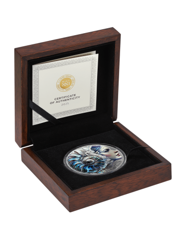 MERMAID Natura Spiriti 2 Oz Moneta d'Argento 2000 Franchi Camerun 2025 - Coins & More - Camerun