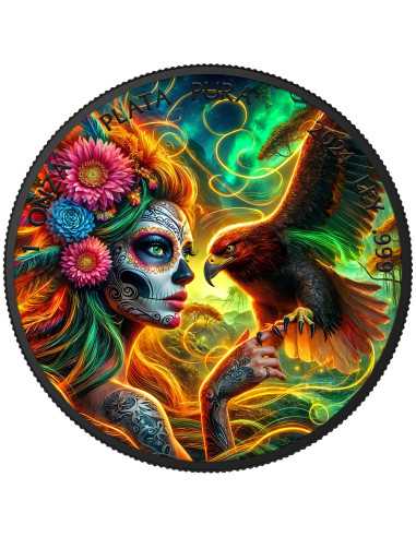 DIA DE LOS MUERTOS Edizione Speciale 2025 Moneta d'Argento da 1 Oz Messico 2025 - Coins & More - Messico