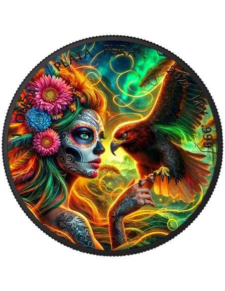 DIA DE LOS MUERTOS Edizione Speciale 2025 Moneta d'Argento da 1 Oz Messico 2025 - Coins & More - Messico
