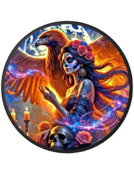 DIA DE LOS MUERTOS Edizione Speciale 2025 Moneta d'Argento da 1 Oz Messico 2025 - Coins & More - Messico