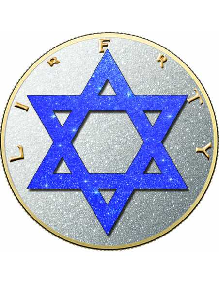 MAGEN DAVID Solomon Seal 1 Oz Silver Coin 1$ USA 2025 - Coins & More - Usa