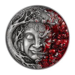 DICHOTOMIA DELL'UMANITÀ Moneta d'argento da 2 once e 11,5 once di rame 10000 franchi Ciad 2025 - Coins & More - Chad