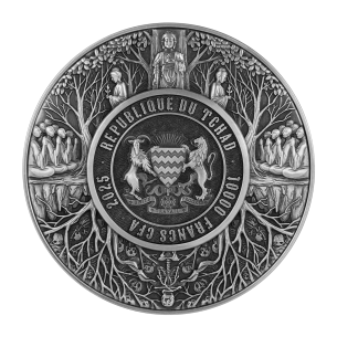 DICHOTOMIE DE L'HUMANITE Pièce de 2 Oz en Argent 11.5 Oz en Cuivre 10000 Francs Tchad 2025 - Coins & More - Tchad 2