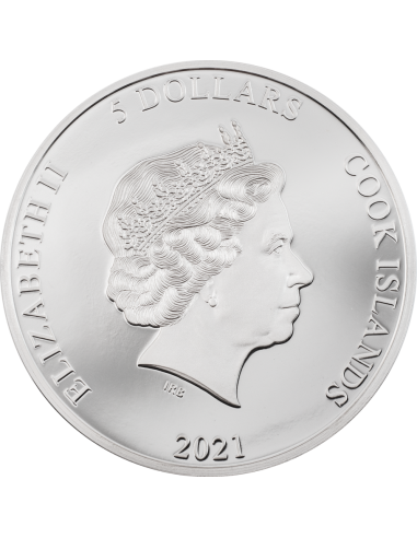 FIGHTING FISH Eclectic Nature 1 Oz Silver Coin 5$ Cook Islands 2021 - Coins & More - Isole Cook