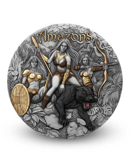 AMAZONS Eternal Sisters 2 Oz Silbermünze 2000 Francs Kamerun 2025 - Coins & More - Kamerun