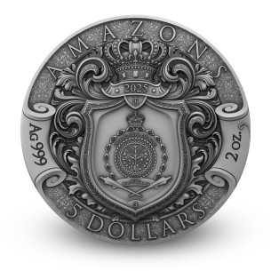 AMAZONS Sorelle Eterne Moneta d'Argento da 2 Oz 2000 Franchi Camerun 2025 - Coins & More - Camerun 2