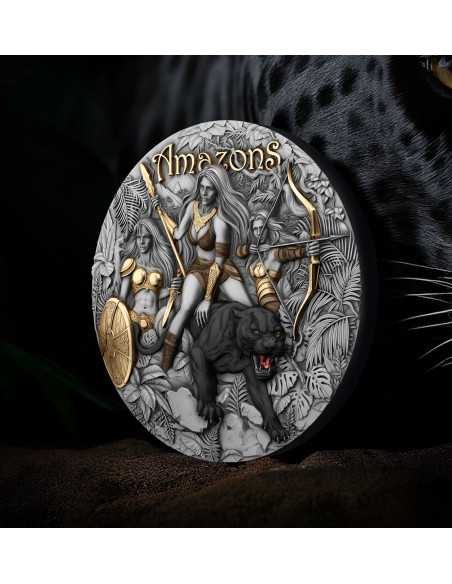 AMAZONS Eternal Sisters 2 Oz Silbermünze 2000 Francs Kamerun 2025 - Coins & More - Kamerun