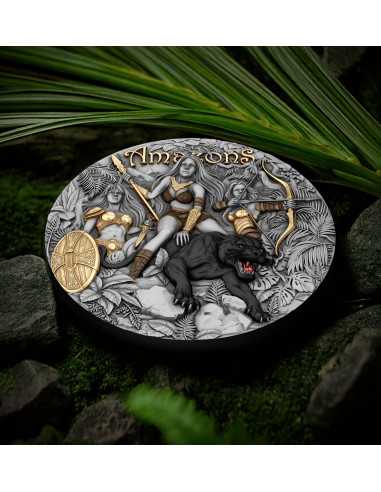 AMAZONS Eternal Sisters 2 Oz Silbermünze 2000 Francs Kamerun 2025 - Coins & More - Kamerun