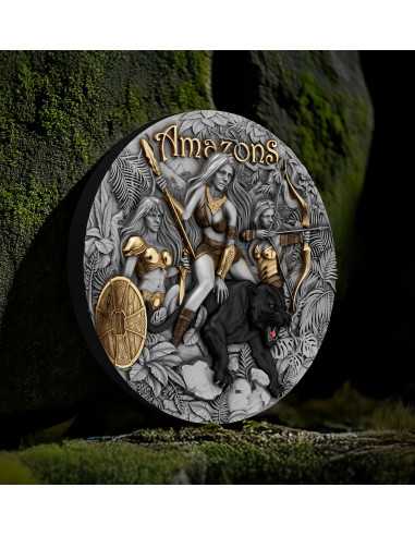AMAZONS Eternal Sisters 2 Oz Silbermünze 2000 Francs Kamerun 2025 - Coins & More - Kamerun
