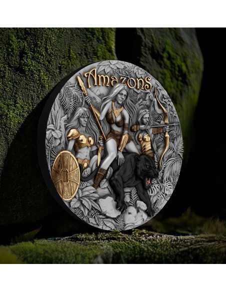 AMAZONAS Hermanas Eternas 2 Oz Moneda de Plata 2000 Francos Camerún 2025 - Coins & More - Camerún