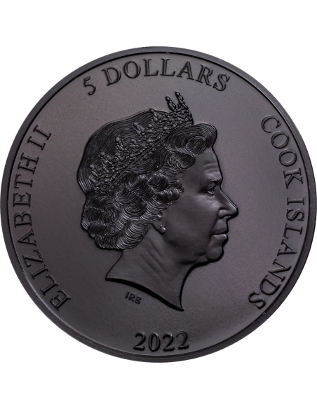 IRON MAIDEN The Number Of The Beast 1 Oz Silver Coin 5$ Cook Islands 2022 - Coins & More - Îles Cook