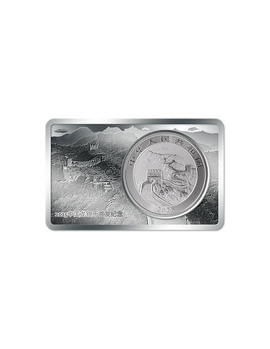 MONETA D'ARGENTO CINESE DRAGONE IN BARRE 2 Oz + 1 Oz Set Moneta 10 Yuan Cina 2025 - Coins & More - Messico