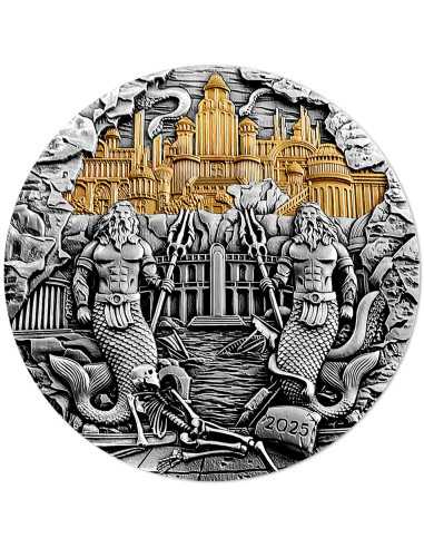 ATLANTIS Tecnica della Porta Scorrevole Moneta d'Argento da 5 Oz 10$ Samoa 2025 - Coins & More - Samoa