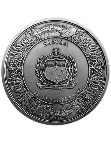 ATLANTIS Puerta corredera Técnica 5 Oz Moneda de Plata 10$ Samoa 2025 - Coins & More - Samoa