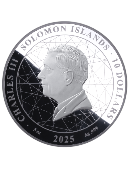 THE 17TH CENTURY Mapping History Set 2 x 5 Oz Silver Coins 10$ Solomon Islands 2025 - Coins & More - Solomon Islands