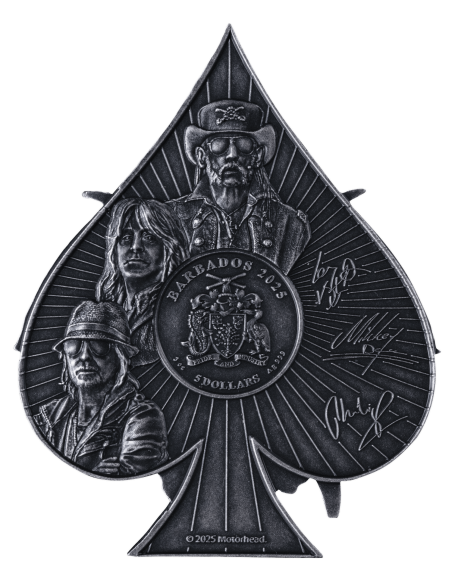 SKULLEATER MOTORHEAD Moneda de Plata de 3 Oz 5$ Niue 2025 - Coins & More - Niue