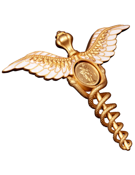 CADUCEUS : LE STAFF D'HERMES Pièce 2 Oz Argent 5$ Samoa 2025 - Coins & More - Samoa