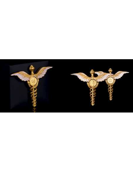 CADUCEUS : DER STAFF VON HERMES 2 Oz Silbermünze 5$ Samoa 2025 - Coins & More - Samoa