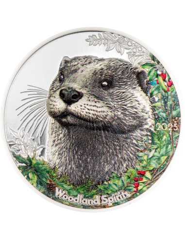 OTTER Spiriti del Bosco 1 Oz Moneta d'Argento 500 Togrog Mongolia 2025 - Coins & More - Mongolia