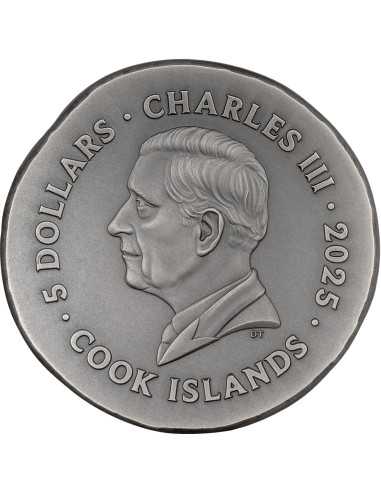 LEON Numismática Iconos 1 Oz Moneda de Plata 5$ Islas Cook 2025 - Coins & More - Islas Cook