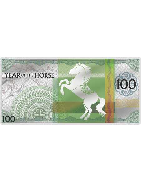 JAHR DES PFERDES Note 100 Togrog Mongolei 2026 - Coins & More - Mongolei