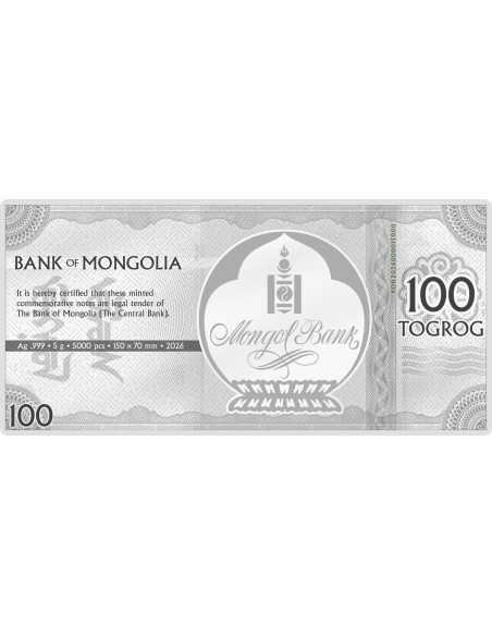 JAHR DES PFERDES Note 100 Togrog Mongolei 2026 - Coins & More - Mongolei